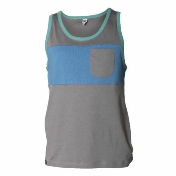 Vente flash ❤️ Snap Two-Colored Pocket Tank Top – Débardeur homme 🥰 1